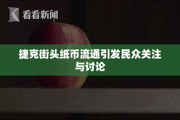 捷克街头纸币流通引发民众关注与讨论