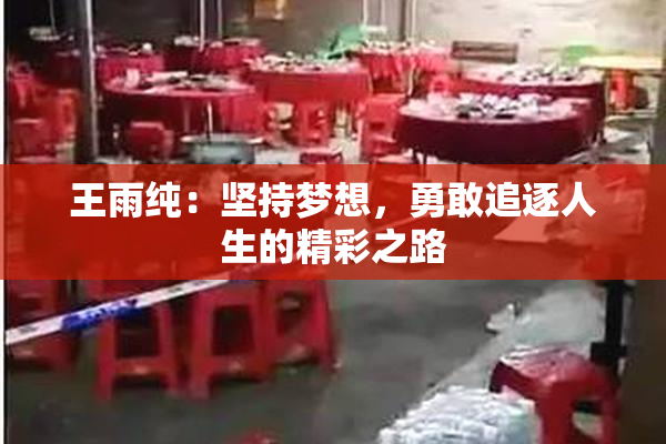 王雨纯：坚持梦想，勇敢追逐人生的精彩之路