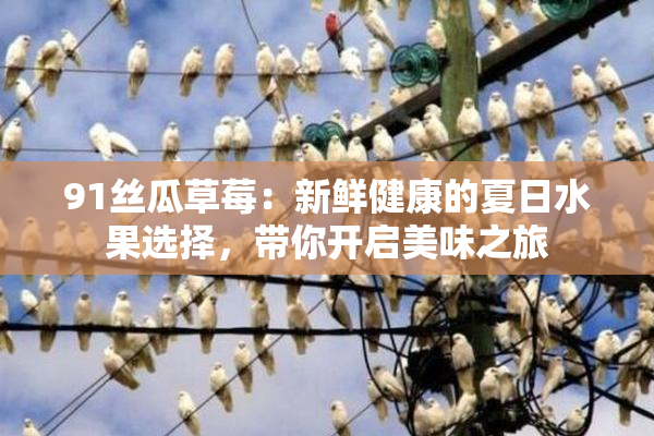 91丝瓜草莓：新鲜健康的夏日水果选择，带你开启美味之旅