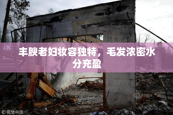 丰腴老妇妆容独特，毛发浓密水分充盈