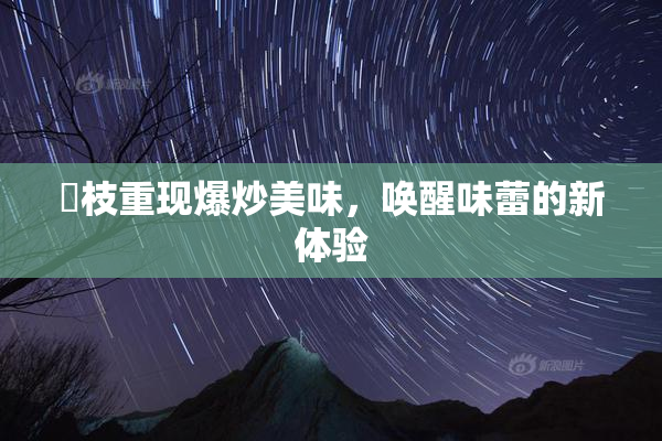 狛枝重现爆炒美味，唤醒味蕾的新体验
