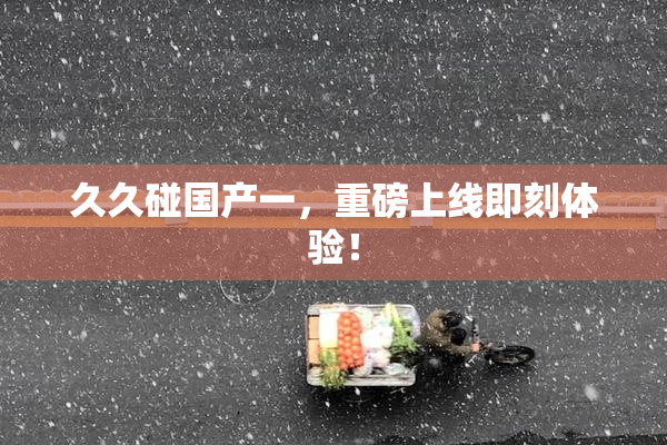 久久碰国产一，重磅上线即刻体验！