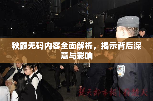 秋霞无码内容全面解析，揭示背后深意与影响