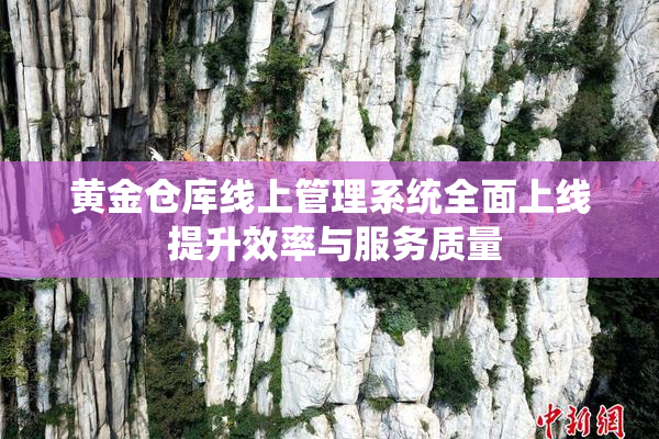 黄金仓库线上管理系统全面上线 提升效率与服务质量