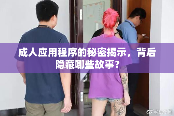 成人应用程序的秘密揭示，背后隐藏哪些故事？