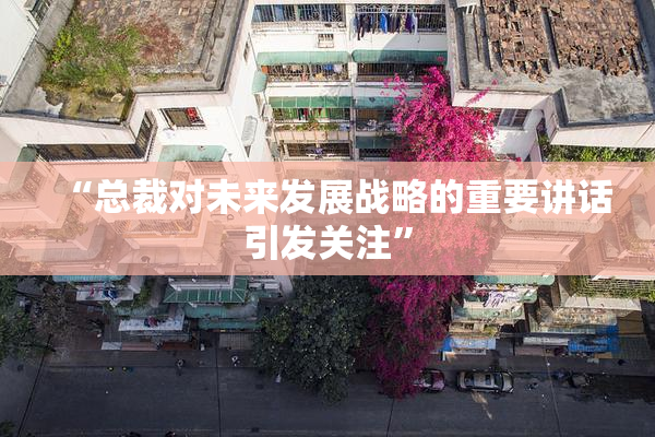 “总裁对未来发展战略的重要讲话引发关注”