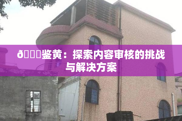 🔞鉴黄：探索内容审核的挑战与解决方案