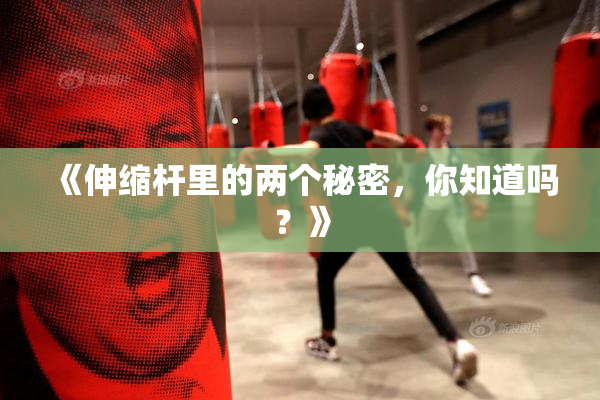 《伸缩杆里的两个秘密，你知道吗？》