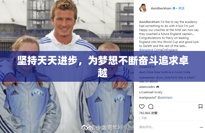 坚持天天进步，为梦想不断奋斗追求卓越