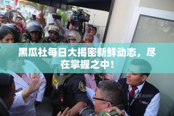 黑瓜社每日大揭密新鲜动态，尽在掌握之中！