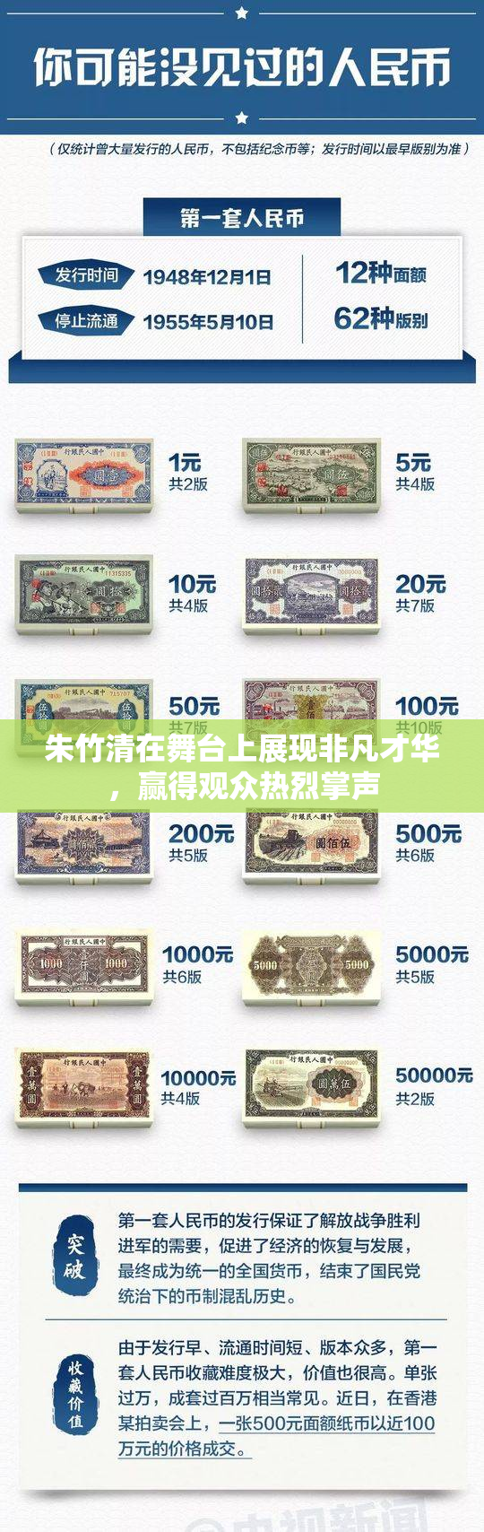 朱竹清在舞台上展现非凡才华，赢得观众热烈掌声