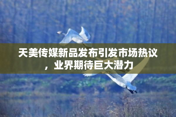 天美传媒新品发布引发市场热议，业界期待巨大潜力