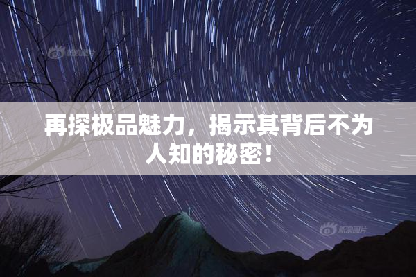 再探极品魅力，揭示其背后不为人知的秘密！