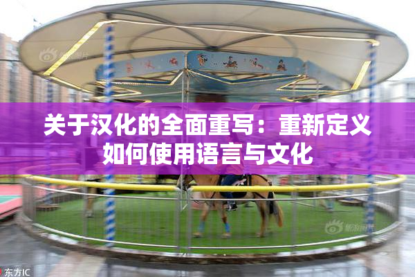 关于汉化的全面重写：重新定义如何使用语言与文化