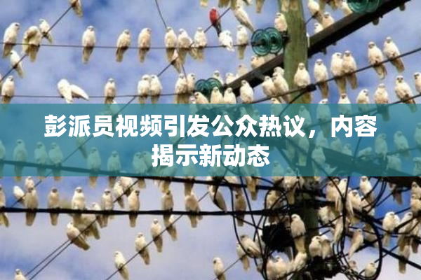 彭派员视频引发公众热议，内容揭示新动态