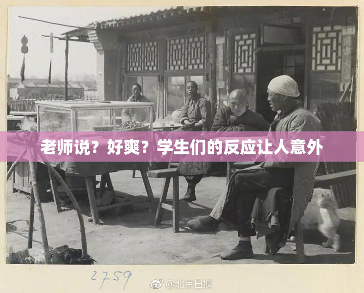 老师说？好爽？学生们的反应让人意外