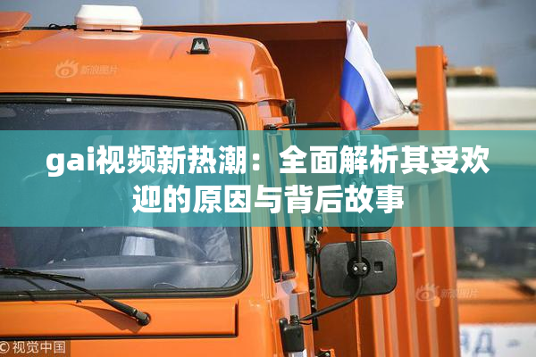 gai视频新热潮：全面解析其受欢迎的原因与背后故事