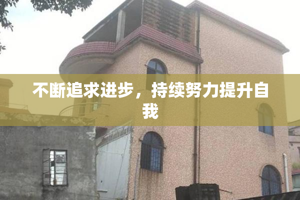 不断追求进步，持续努力提升自我