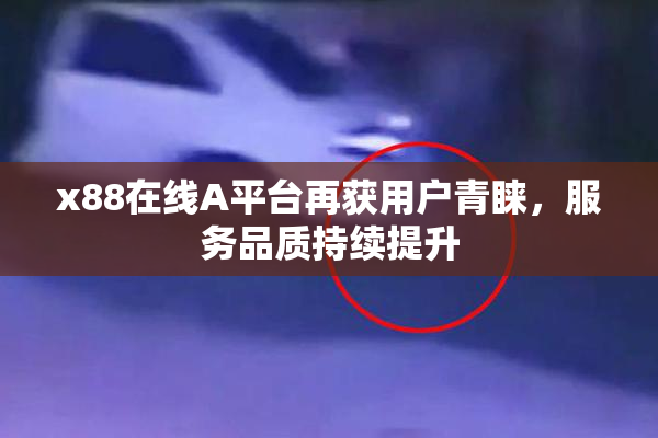 x88在线A平台再获用户青睐，服务品质持续提升