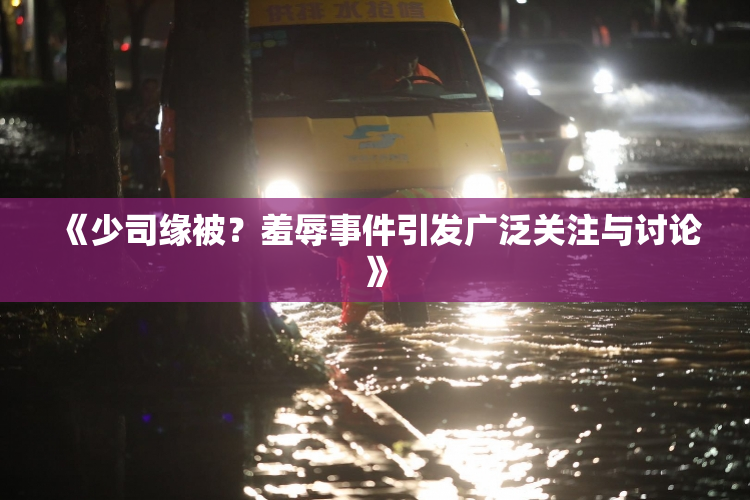 《少司缘被？羞辱事件引发广泛关注与讨论》