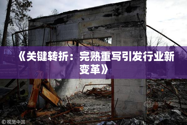 《关键转折：完熟重写引发行业新变革》