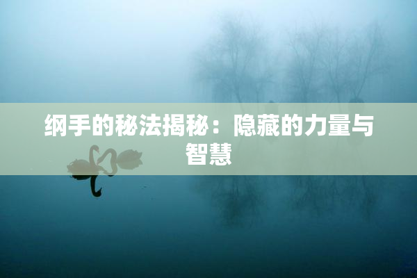 纲手的秘法揭秘：隐藏的力量与智慧