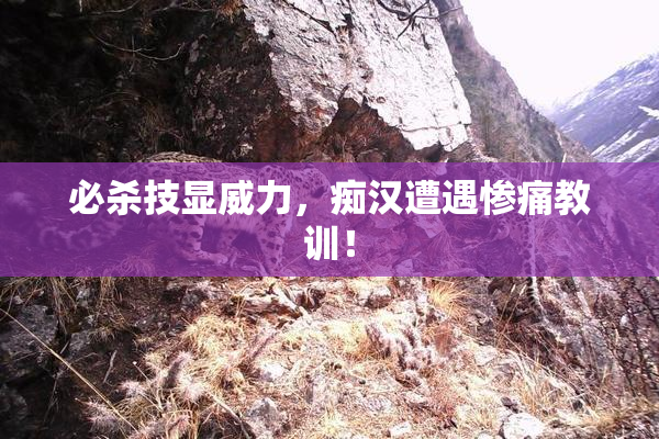 必杀技显威力，痴汉遭遇惨痛教训！