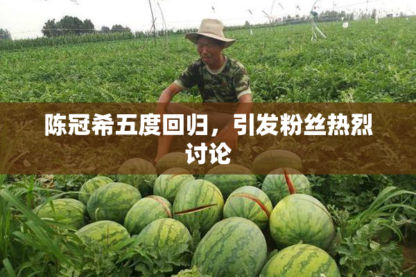 陈冠希五度回归，引发粉丝热烈讨论