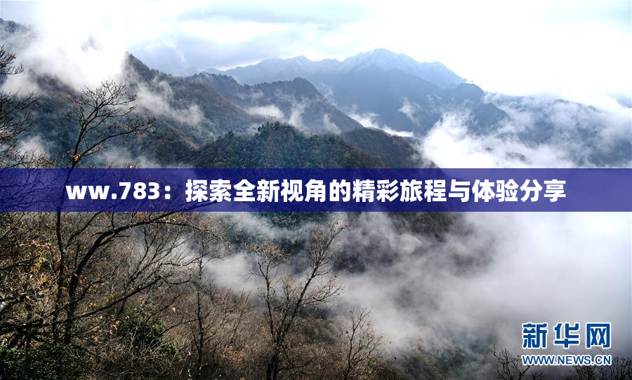 ww.783：探索全新视角的精彩旅程与体验分享