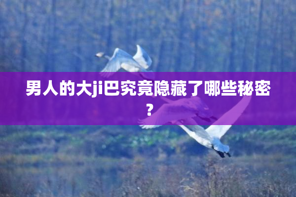 男人的大ji巴究竟隐藏了哪些秘密？