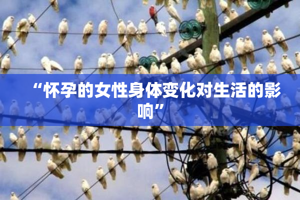“怀孕的女性身体变化对生活的影响”