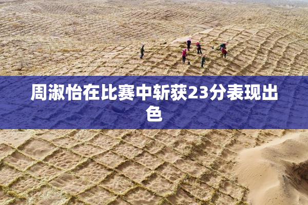 周淑怡在比赛中斩获23分表现出色