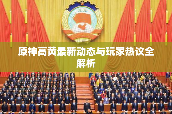 原神高黄最新动态与玩家热议全解析