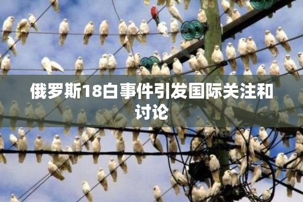 俄罗斯18白事件引发国际关注和讨论