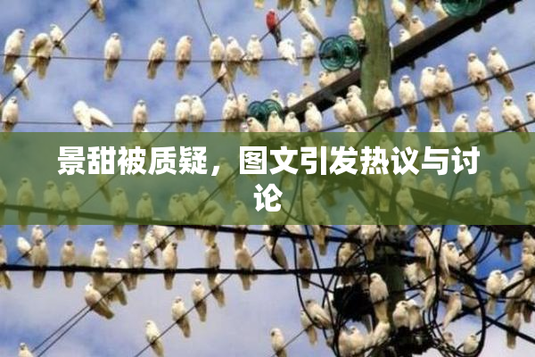 景甜被质疑，图文引发热议与讨论