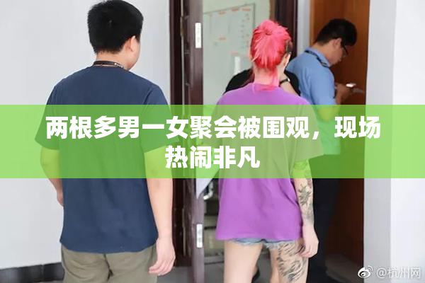 两根多男一女聚会被围观，现场热闹非凡