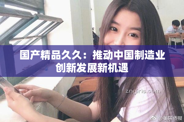 国产精品久久：推动中国制造业创新发展新机遇