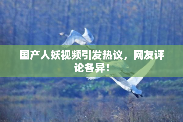 国产人妖视频引发热议，网友评论各异！