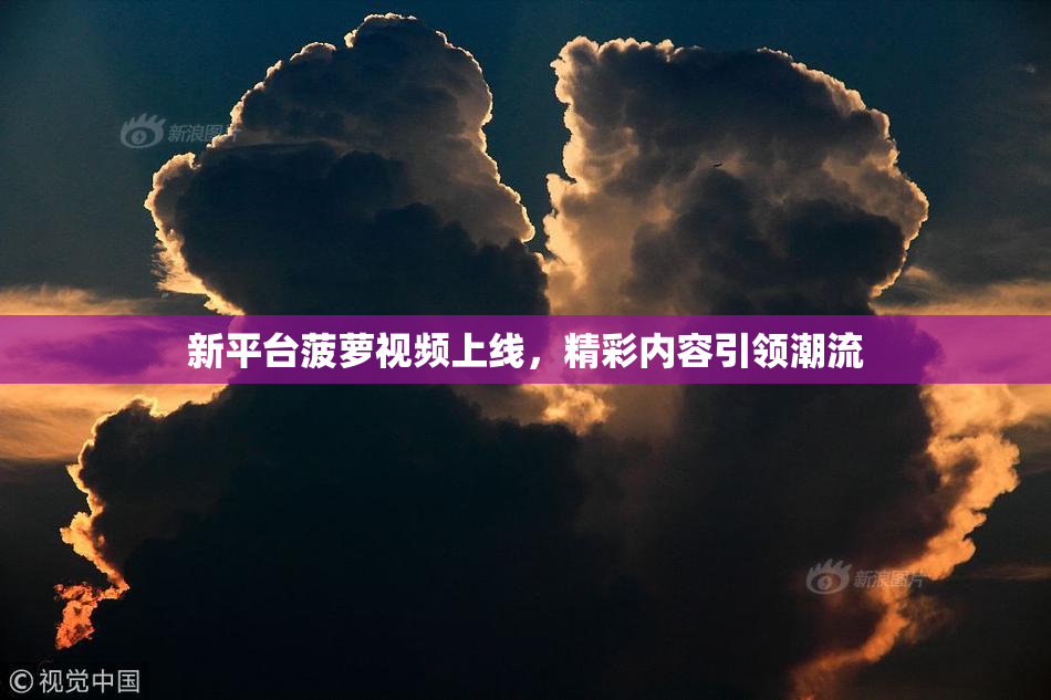 新平台菠萝视频上线，精彩内容引领潮流
