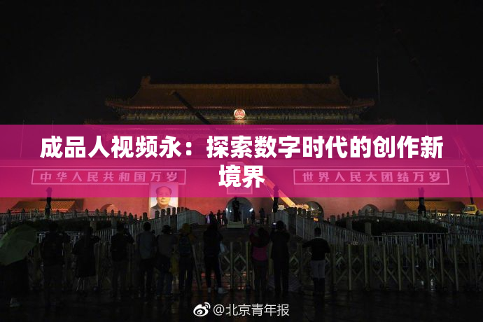 成品人视频永：探索数字时代的创作新境界