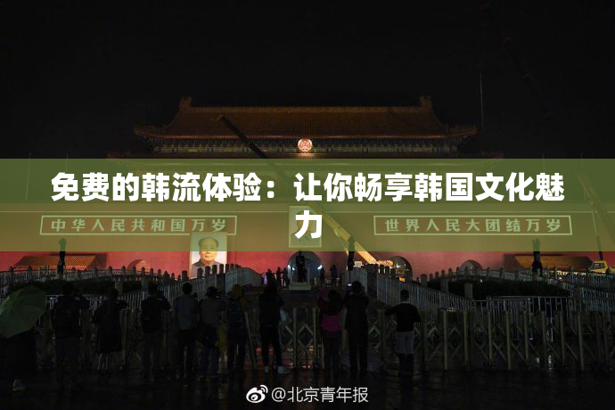 免费的韩流体验：让你畅享韩国文化魅力