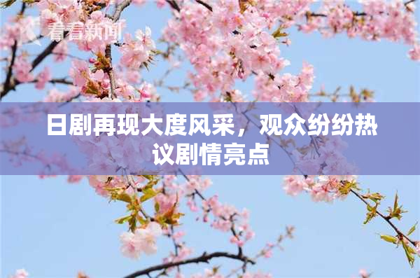 日剧再现大度风采，观众纷纷热议剧情亮点