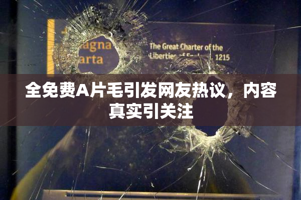 全免费A片毛引发网友热议，内容真实引关注