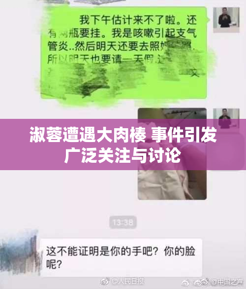淑蓉遭遇大肉楱 事件引发广泛关注与讨论