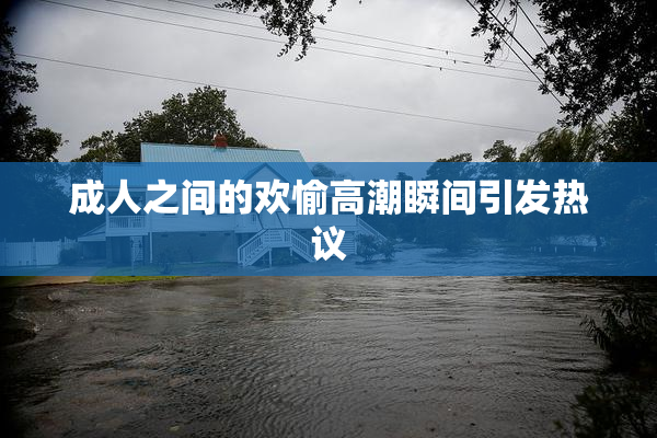 成人之间的欢愉高潮瞬间引发热议
