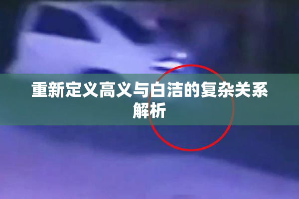重新定义高义与白洁的复杂关系解析