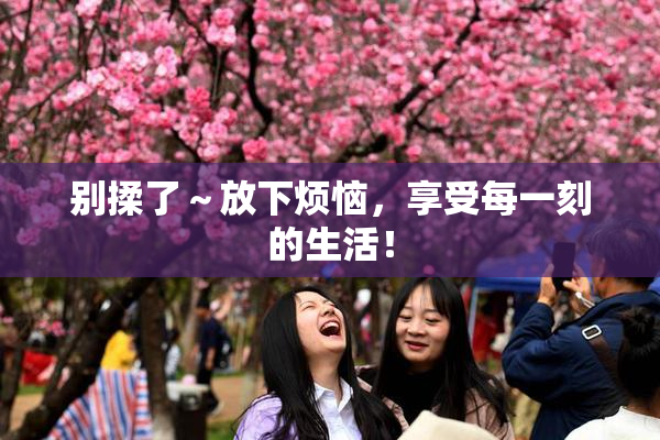 别揉了～放下烦恼，享受每一刻的生活！