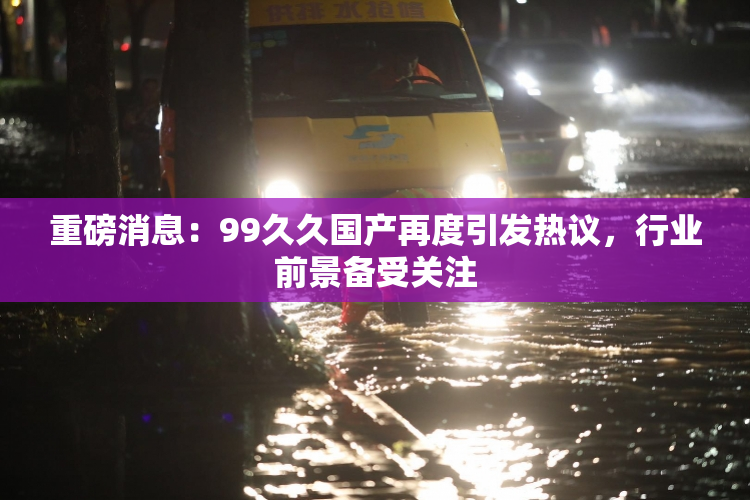 重磅消息：99久久国产再度引发热议，行业前景备受关注