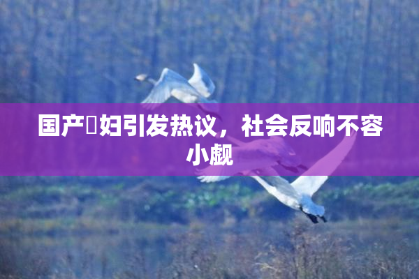 国产婬妇引发热议，社会反响不容小觑