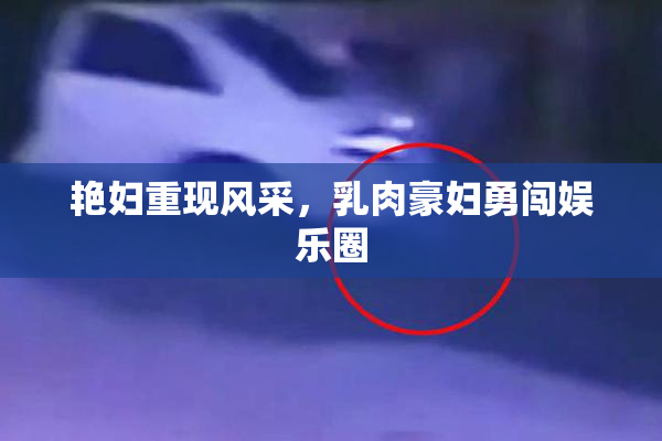 艳妇重现风采，乳肉豪妇勇闯娱乐圈